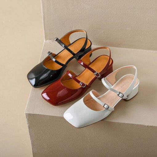 Buy CHIKO Ansley Square Toe Block Heels Slingback Shoes online shopping cheap