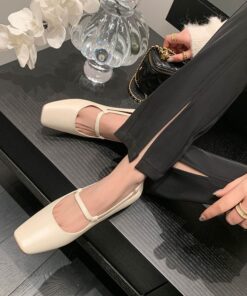 CHIKO Areli Square Toe Block Heels Mary Jane Shoes