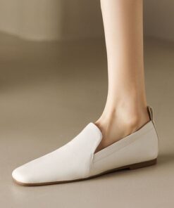 CHIKO Arely Square Toe Block Heels Loafer Flats