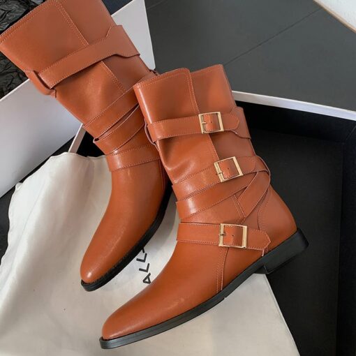 Buy CHIKO Aria Round Toe Block Heels Ankle Boots online shopping cheap