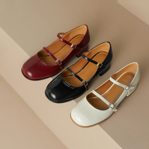 Buy CHIKO Arnalda Round Toe Block Heels Mary Jane Shoes online shopping cheap