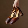 Buy CHIKO Arya Square Toe Block Heels Pumps Shoes online shopping cheap