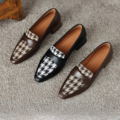 Buy CHIKO Asiya Square Toe Block Heels Loafers Shoes online shopping cheap