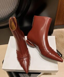 CHIKO Athena Pointy Toe Block Heels Ankle Boots
