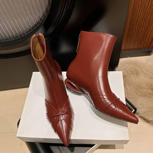 Buy CHIKO Athena Pointy Toe Block Heels Ankle Boots online shopping cheap