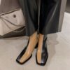 Buy CHIKO Atiya Square Toe Block Heels Ankle Boots online shopping cheap