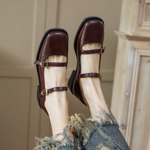 Buy CHIKO Awel Square Toe Block Heels Pumps Shoes online shopping cheap