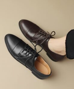 CHIKO Ayla Round Toe Block Heels Oxfords Shoes