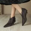 Buy CHIKO Azia Pointy Toe Kitten Heels Ankle Boots online shopping cheap