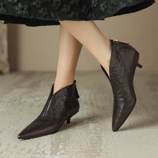 Buy CHIKO Azia Pointy Toe Kitten Heels Ankle Boots online shopping cheap
