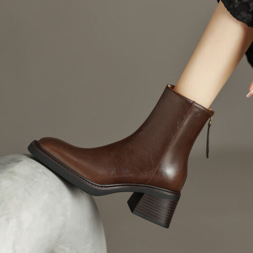 Buy CHIKO Azizi Square Toe Block Heels Ankle Boots online shopping cheap