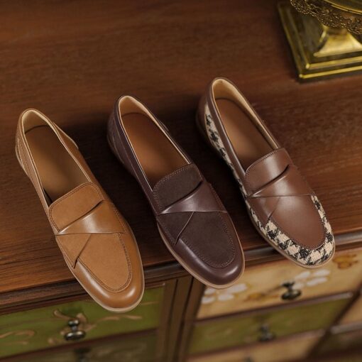 Buy CHIKO Babe Round Toe Block Heels Loafers Shoes online shopping cheap