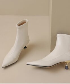CHIKO Barbada Pointy Toe Kitten Heels Ankle Boots