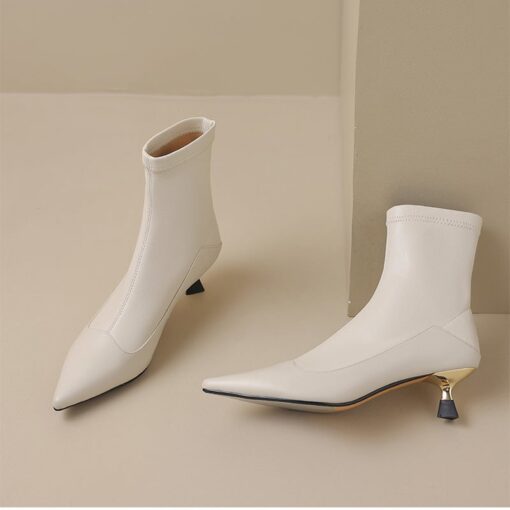 Buy CHIKO Barbada Pointy Toe Kitten Heels Ankle Boots online shopping cheap