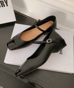 CHIKO Blinda Square Toe Block Heels Pumps Shoes