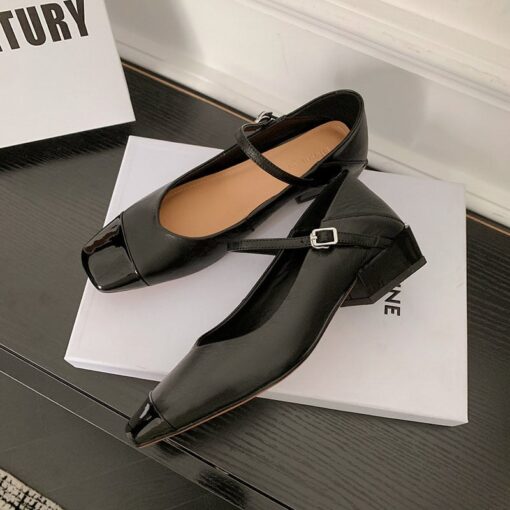 Buy CHIKO Blinda Square Toe Block Heels Pumps Shoes online shopping cheap