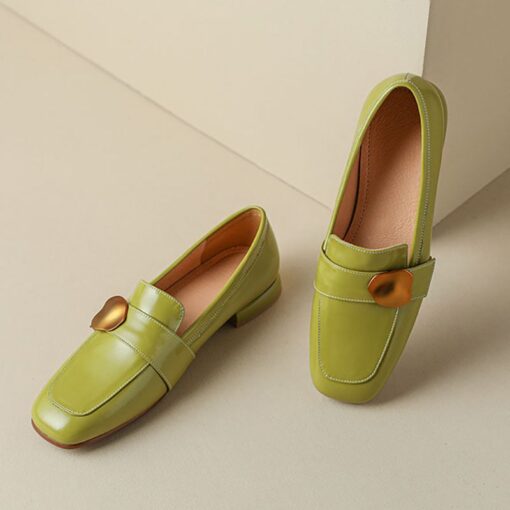 Buy CHIKO Blondie Square Toe Block Heels Loafers Shoes online shopping cheap