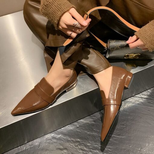 Buy CHIKO Bobbi-Jo Pointy Toe Block Heels Loafers Shoes online shopping cheap