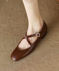 CHIKO Bobbi Square Toe Block Heels Mary Jane Shoes