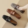 Buy CHIKO Bobbie-Ann Square Toe Block Heels Loafers Shoes online shopping cheap