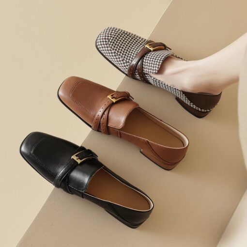 Buy CHIKO Bobbie-Ann Square Toe Block Heels Loafers Shoes online shopping cheap
