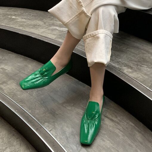 Buy CHIKO Bohdana Square Toe Block Heels Loafer Flats online shopping cheap