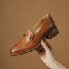 Buy CHIKO Braith Round Toe Block Heels Loafers Shoes online shopping cheap