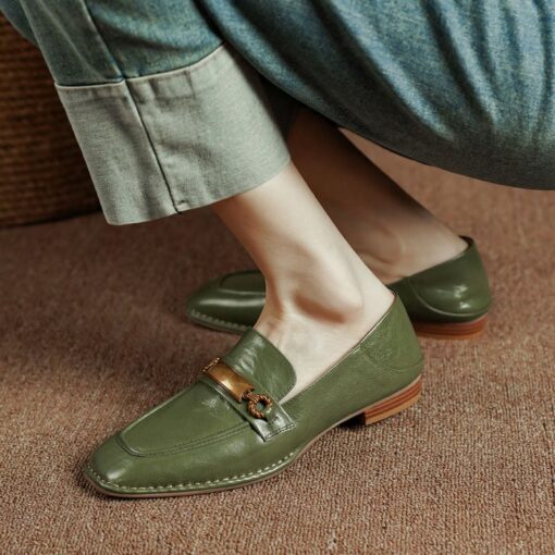 Buy CHIKO Brieann Square Toe Block Heels Loafers Shoes online shopping cheap
