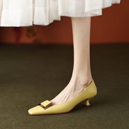 Buy CHIKO Brooklyn Square Toe Kitten Heels Pumps Shoes online shopping cheap
