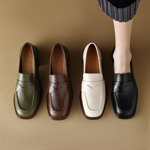 Buy CHIKO Carabelle Square Toe Block Heels Loafers Shoes online shopping cheap