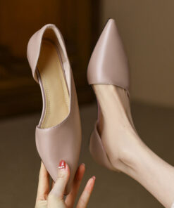 CHIKO Carem Pointy Toe Block Heels Pumps Shoes