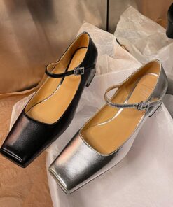 CHIKO Carlisha Square Toe Block Heels Mary Jane Shoes