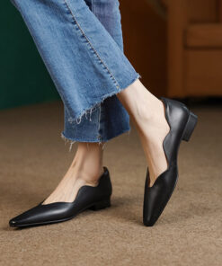 CHIKO Castora Square Toe Block Heels Pumps Shoes