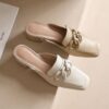 Buy CHIKO Celsey Square Toe Block Heels Clogs/Mules Shoes online shopping cheap