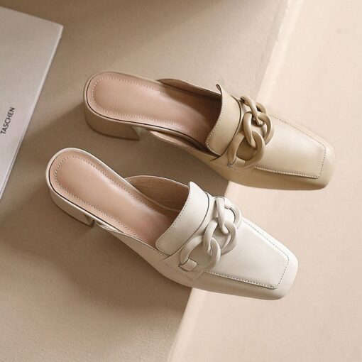 Buy CHIKO Celsey Square Toe Block Heels Clogs/Mules Shoes online shopping cheap