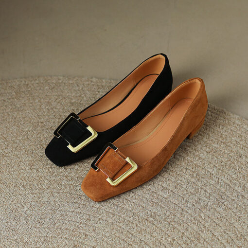 Buy CHIKO Chanda Square Toe Block Heels Pumps Shoes online shopping cheap