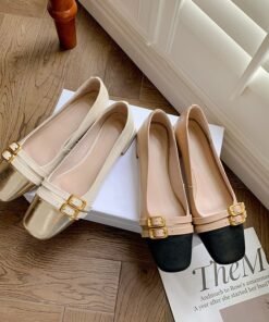 CHIKO Charnika Square Toe Block Heels Pumps Shoes