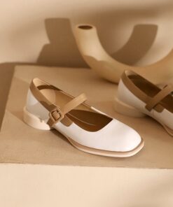 CHIKO Chilali Square Toe Block Heels Mary Jane Shoes