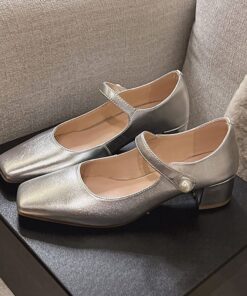 CHIKO Citlali Square Toe Block Heels Mary Jane Shoes