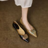 Buy CHIKO Coro Pointy Toe Block Heels Pumps Shoes online shopping cheap