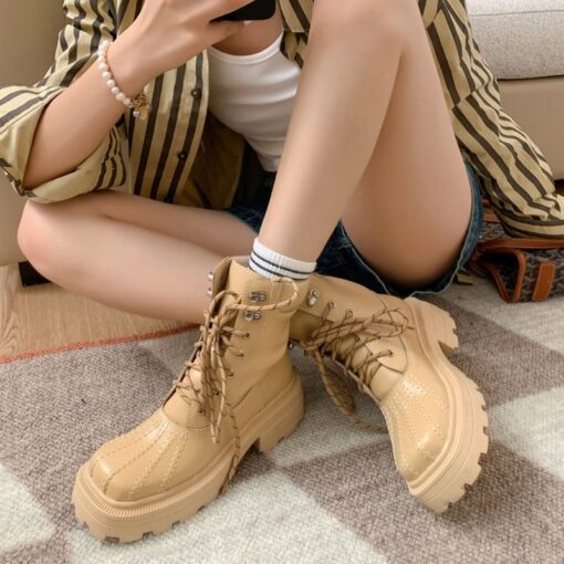 Buy CHIKO Cruzita Square Toe Block Heels Ankle Boots online shopping cheap