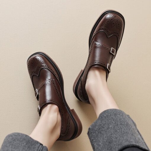 Buy CHIKO Dakayla Square Toe Block Heels Oxfords Shoes online shopping cheap