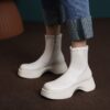 Buy CHIKO Damasia Square Toe Flatforms Ankle Boots online shopping cheap