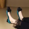 Buy CHIKO Danisha Square Toe Block Heels Pumps Shoes online shopping cheap