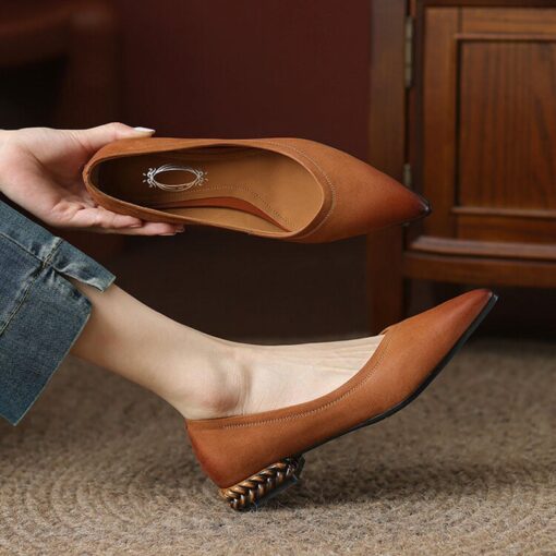 Buy CHIKO Danyale Pointy Toe Block Heels Pumps Shoes online shopping cheap