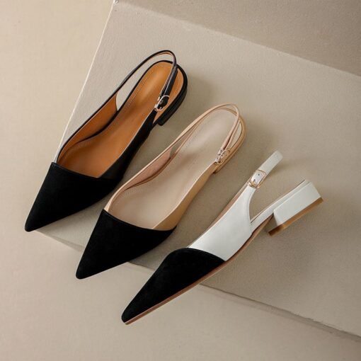 Buy CHIKO Darby Pointy Toe Block Heels Slingback Shoes online shopping cheap