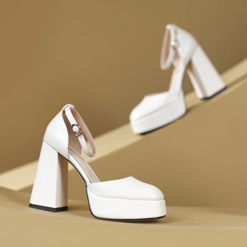 Buy CHIKO Deandrea Square Toe Block Heels Pumps Shoes online shopping cheap