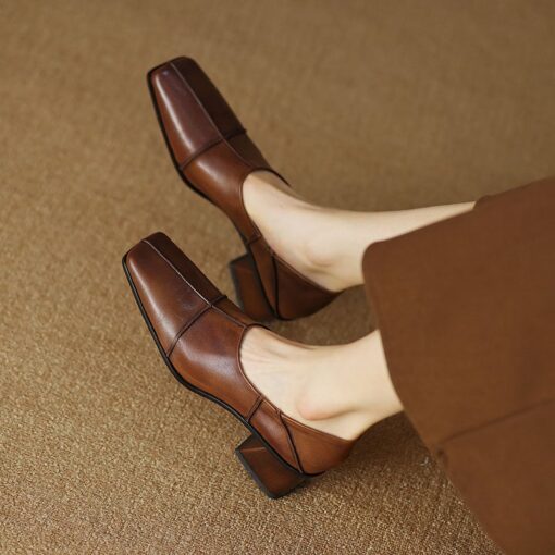 Buy CHIKO Debriana Square Toe Block Heels Pumps Shoes online shopping cheap