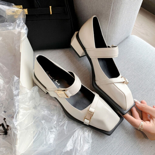 Buy CHIKO Delores Square Toe Block Heels Mary Jane Shoes online shopping cheap