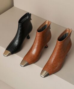 CHIKO Dinka Square Toe Stiletto Ankle Boots